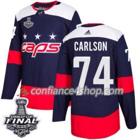 Adidas Maillot de Hockey Washington Capitals John Carlson 74 2018 Stanley Cup Final Patch Stadium Series Authentic - Homme